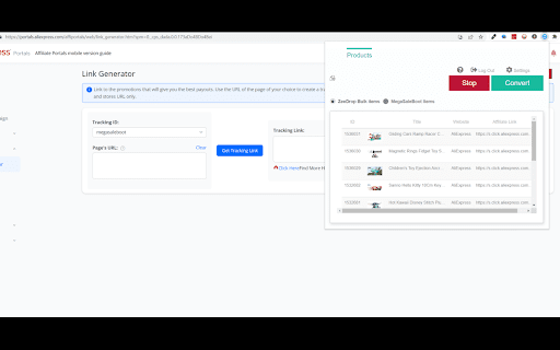ZeeDrop Affiliate Converter screenshot 1