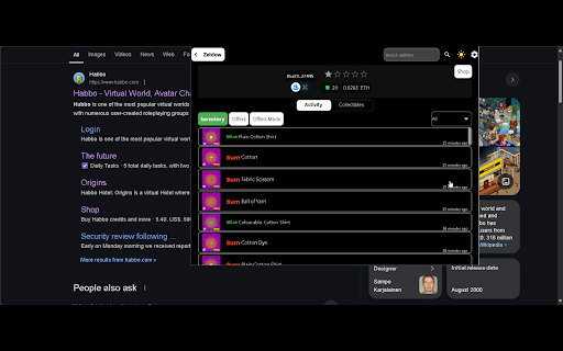 Zeldow Habbo Extension screenshot 1