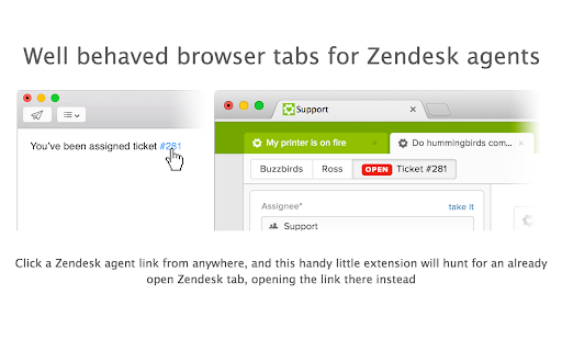 Zendesk Quicktab screenshot 1