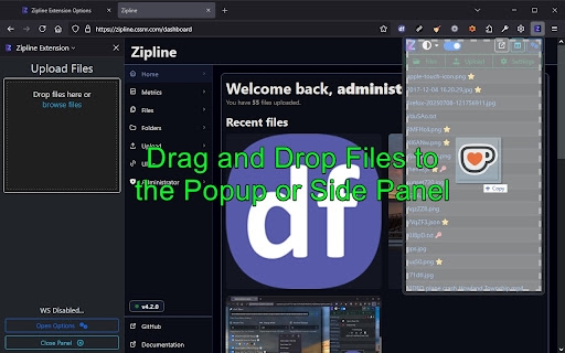 Zipline Extension screenshot 1
