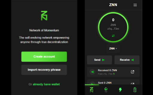 ZNN Syrius Extension screenshot 1