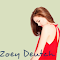 Zoey Deutch Cream logo