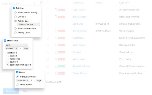 Zoho CRM screenshot 1