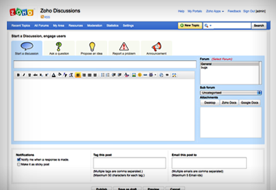 Zoho Discussions screenshot 1