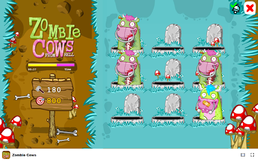 Zombie Cows Game - Smack zombie cows and earn points! screenshot 1