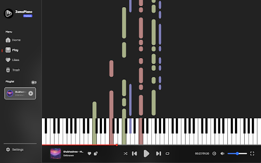 ZumaPiano : Learn Piano for free with AI screenshot 1